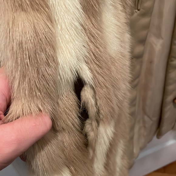 Galanos vintage stunning fur and leather coat jacket approx small PRICE DROP - Picture 10 of 13